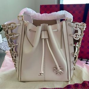 Tory Burch McGraw die cut dragonfly tote